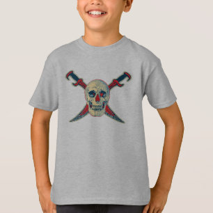 Pirate (Skull) - Kids' Basic Hanes Tagless Comfort T-Shirt
