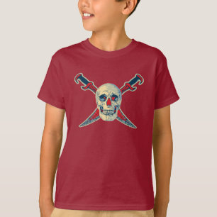 Pirate (Skull) -Kids' Basic Hanes Tagless ComfortS T-Shirt