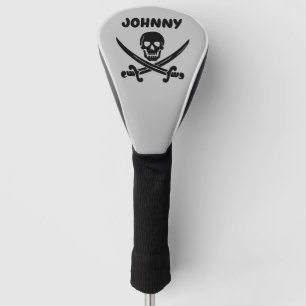 PIRATE SKULL N CROSSBONES CUSTOM GOLF DRIVER COVER