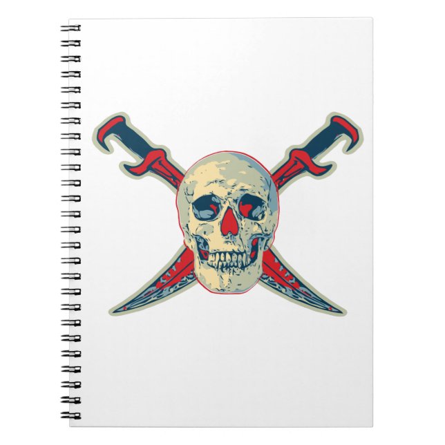 Pirate (Skull) - Photo Notebook (80 Pages B&W) (Front)