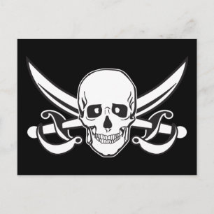 Pirate Skull Postcard