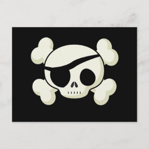 Pirate Skull Postcard