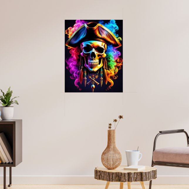 Pirate Skull Poster (Living Room 3)