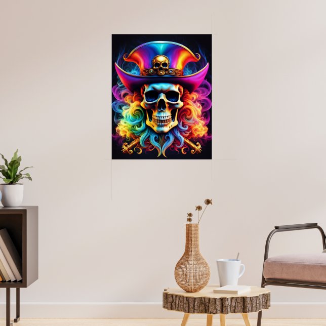 Pirate Skull Poster (Living Room 3)