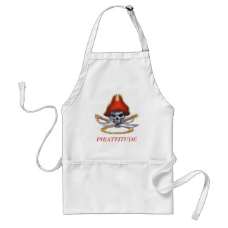 pirate-skull-red, PIRATTITUDE Standard Apron