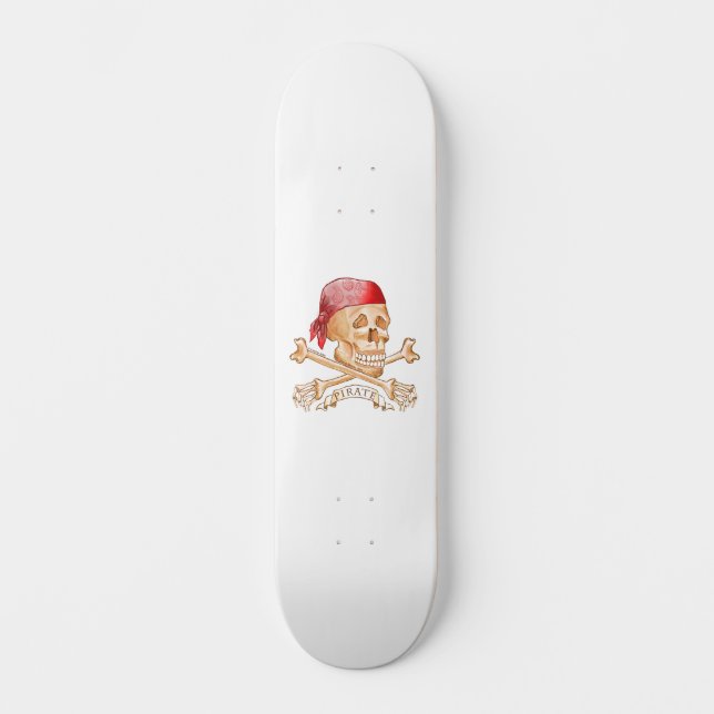 Pirate Skull Skateboard (Recto)