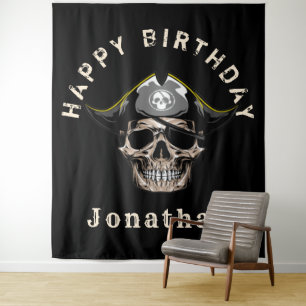 Pirate Skull Tapestry