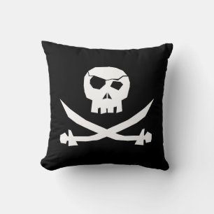 + Pirate Skull + Throw Pillow