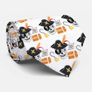 PIRATE SKULL TIE