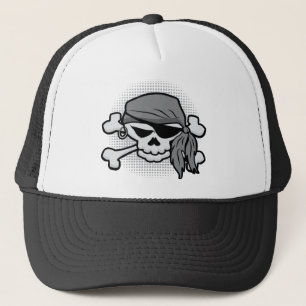Pirate Skull Trucker Hat