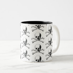 Pirate Skull Two-Tone Coffee Mug