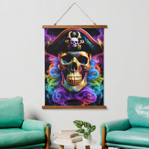 Pirate Skull Wall Tapestry