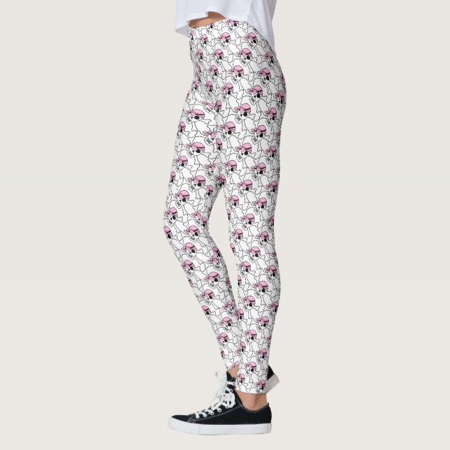 Pirate Skull with Crossbones/Leggins Leggings (Left)