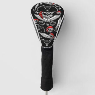 Pirate Skull with Crossed Sabres Golf Head Cover