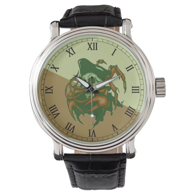 Pirate Skull Wrist Watch (Front)
