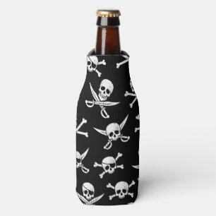 PIRATE SKULLS AND BONES BOTTLE COOLER