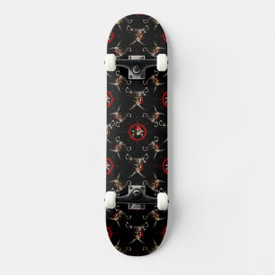 Pirate Skulls Skateboard