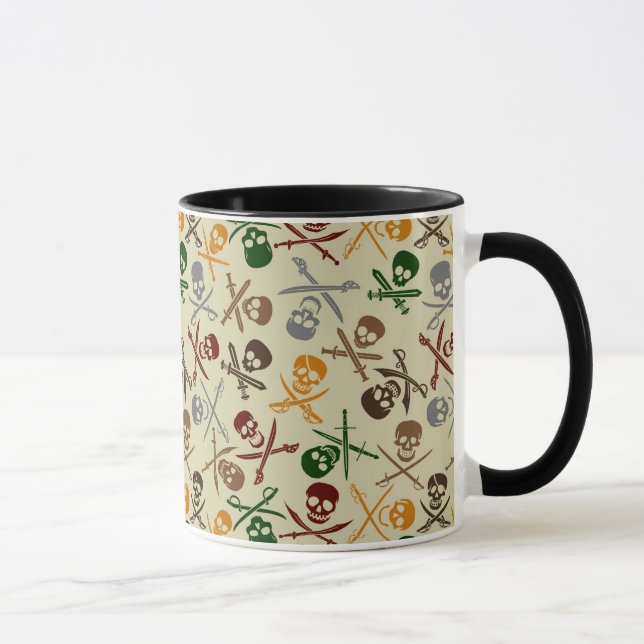Pirate Skulls with Crossed Swords Mug (Right)