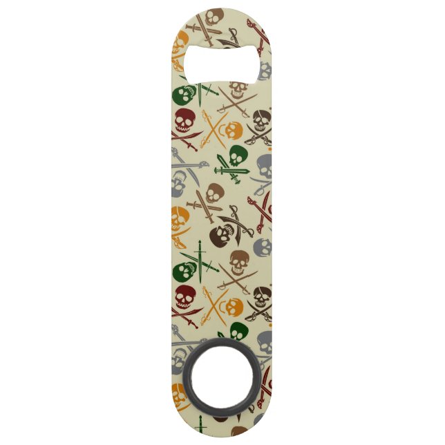Pirate Skulls with Crossed Swords Speed Bottle Opener (Front)