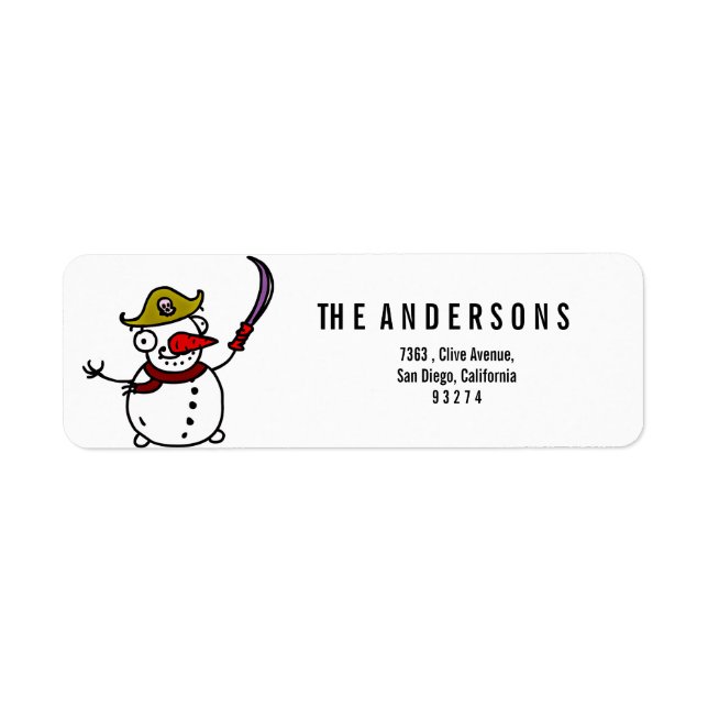 pirate snowman merry Christmas (Front)