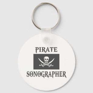 Pirate Sonographer Keychain