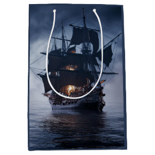 Pirate Spanish Galleon Ship  Medium Gift Bag