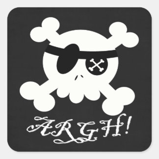 Pirate Square Sticker