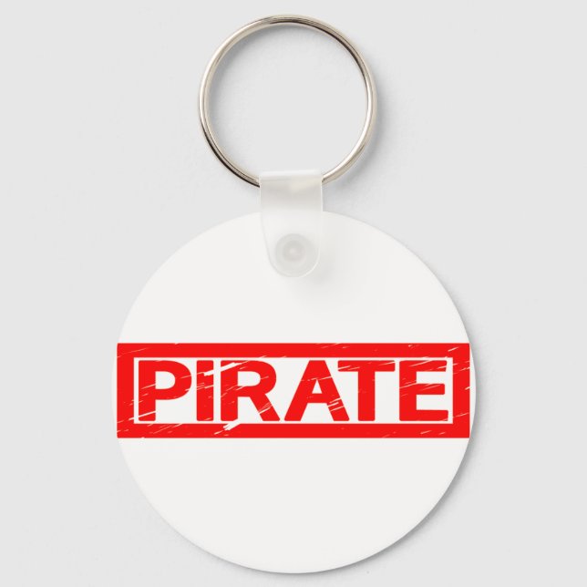 Pirate Stamp Keychain (Front)