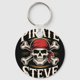 Pirate steve keychain
