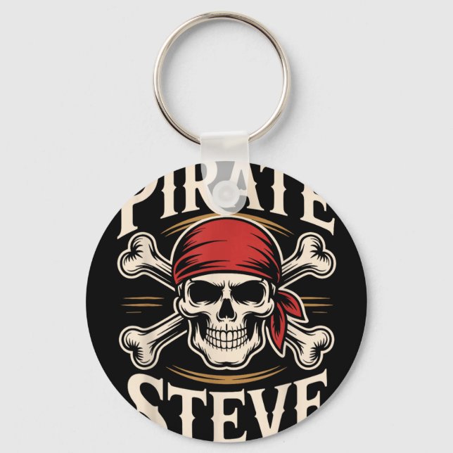Pirate steve  keychain (Front)