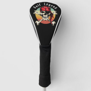 Pirate sunset golf head cover