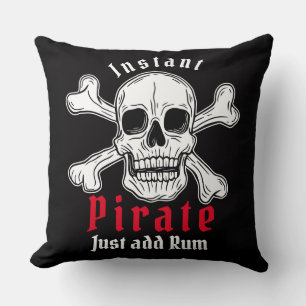 Pirate swashbuckling throw pillow