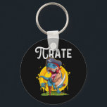 Pirate T-rex Pi Rate Dino Pi Rate Math Geek Funny  Keychain<br><div class="desc">Pirate T-rex Pi Rate Dino Pi Rate Math Geek Funny Pi Day</div>