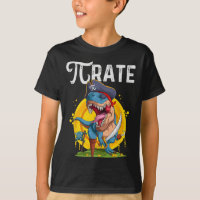 Pirate T-rex Pi Rate Dino Pi Rate Math Geek Funny 