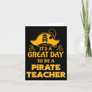 Pirate Teacher Theme For School Staff Showing Masc Card