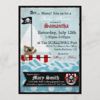 Pirate Teddy Bear Baby Shower