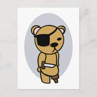 Pirate Teddy Bear Postcard