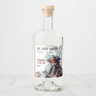 Pirate theme artsy Food and Beverage Label Set