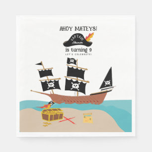 Pirate Theme Birthday Party  Napkin