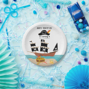 Pirate Theme Birthday Party  Paper Plate