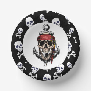 Pirate theme party adult NAUTICAL Paper Plate
