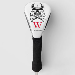 Pirate theme Party Adult Ships Skull Monogram   Golf Head Cover