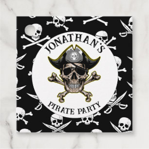 Pirate theme Party Adult Skull Gift Tag