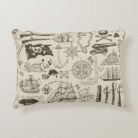 Pirate theme: vintage nautical pattern.