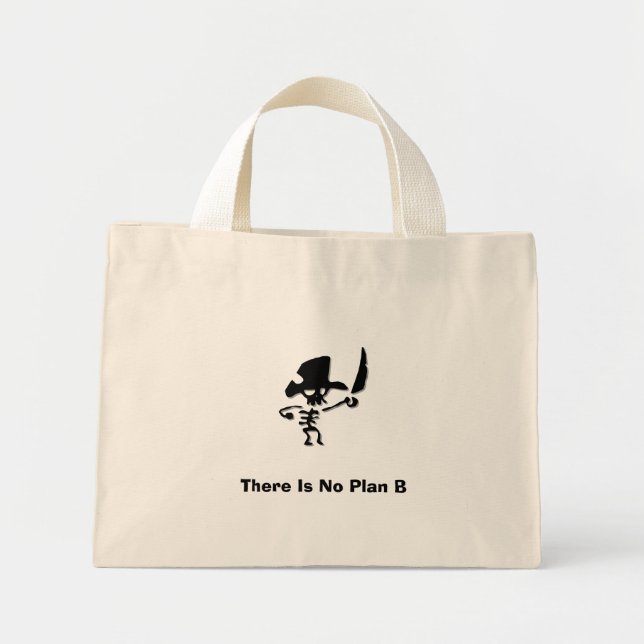 Pirate There is no plan b Mini Tote Bag (Front)