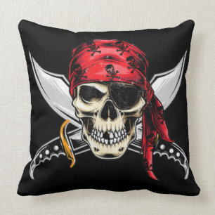 pirate throw pillow