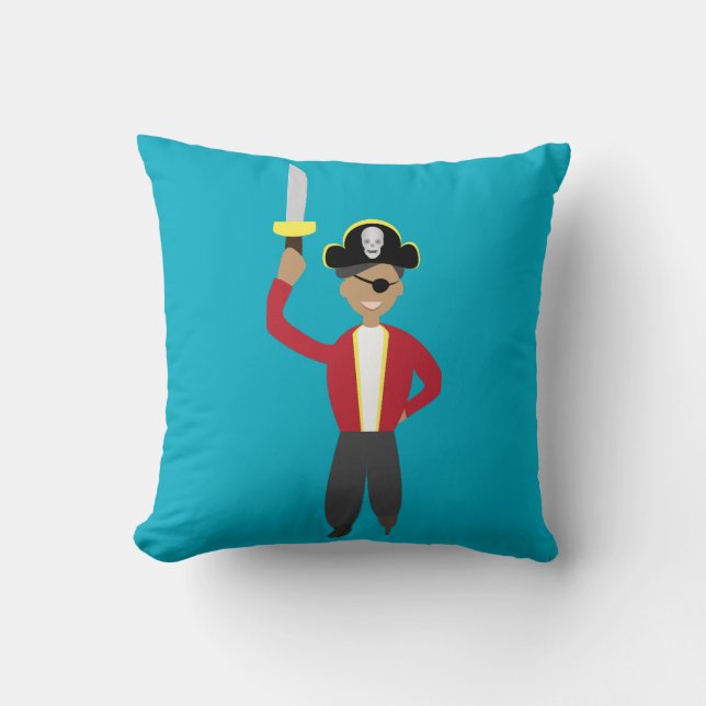 Pirate Throw Pillow (Front)