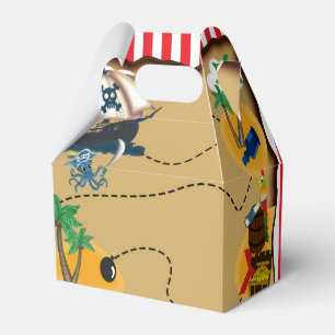 Pirate Treasure Map Birthday Party Favour Boxes