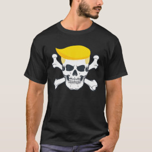 Pirate Trump Skull and Crossbones Republican Presi T-Shirt