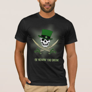 Pirate utilisant le T-shirt du jour de St Patrick